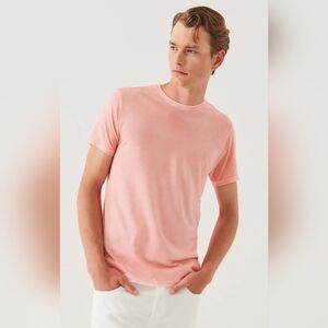 Patrick Assaraf Lightweight Pima Cotton Spray Wash T-Shirt